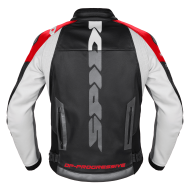 Leather motorcycle jacket SPIDI DP PROGRESSIVE LEATHER Red