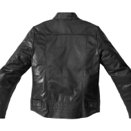 Leather motorcycle jacket SPIDI GARAGE BLACK