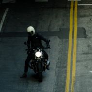 Leather motorcycle jacket SPIDI GARAGE BLACK