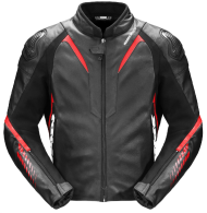 Leather motorcycle jacket SPIDI NKD-1 Red