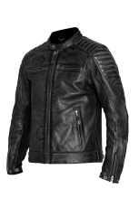 Leather jacket JOHN DOE Storm Perforated Leather BLACK