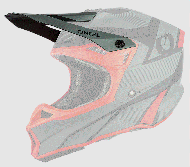 Vizorul pentru cască 10SERIES HYPERLITE HELMET COMPACT GREY/RED