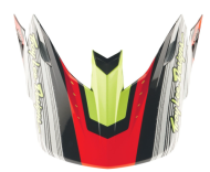 Ζελατίνα Κράνους TROY LEE DESIGNS SE5 Carbon Stripes - Μαύρο/Υπέρυθρο Κόκκινο