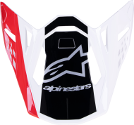 Visor for motocross helmet ALPINESTARS Supertech M10 UNIT RD/WT