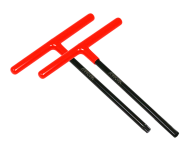 RFX Pro T-Bar Set (Black/Orange) Standard Reach with Rubber Handle - KTM & Husqvarna 6mm/T45