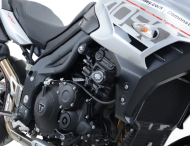Dopuri de protecție R&G RACING Aero Crash Protectors Negre Triumph Tiger 1050 Sport 15-21