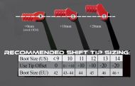 Manetă schimbător de viteze pliabilă din aluminiu forjat, portocaliu, MOOSE RACING 81-0562-02-40