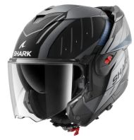 Modular helmet SHARK OXO RYDGER Mat Anthracite Blue Black