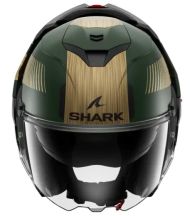 Modular helmet SHARK OXO SIKTER Mat Green Chrome Gold