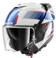 Modular helmet SHARK OXO SIKTER White Chrome Blue
