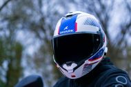 Modular helmet SHARK OXO SIKTER White Chrome Blue