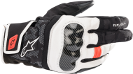 Mănuși Moto ALPINESTARS SMX-Z DRYSTAR Negru/Alb/Roșu Fluo