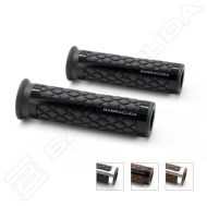 Motorcycle grips BARRACUDA CLASSIC BROWN SILVER GRIPS