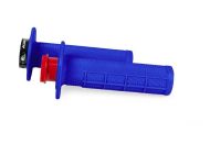 Motorcycle grips RACETECH Lock On Blue