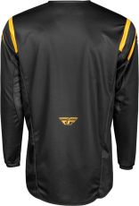Tricou motocross FLY RACING Kinetic Center- Negru/Auriu 2025