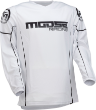 Мотокрос блуза MOOSE RACING QUALIFIER WHITE/BLACK