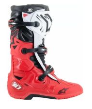 Μπότες μοτοκρός ALPINESTARS TECH 10 ENDURO BRIGHT ΚΟΚΚΙΝΟ/ΜΑΥΡΟ/ΛΕΥΚΟ