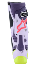 Motocross boots ALPINESTARS TECH 10 S-VENTED PURPLE/YELLOW/DIVA PINK