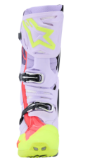 Motocross boots ALPINESTARS TECH 10 S-VENTED PURPLE/YELLOW/DIVA PINK