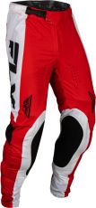 Pantaloni de motocross FLY RACING Lite- Roșu/Alb/Negru