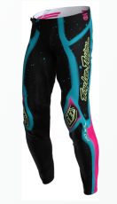 Pantaloni motocross TROY LEE DESIGNS SE Ultra Membrane Pants - Negru/Galben