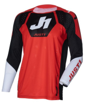 Tricou Motocross Just1 J-Flex 2.0 District Roșu/Negru/Alb