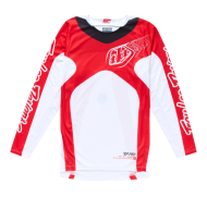 Tricou Motocross TROY LEE DESIGNS GP Pro Frames Jersey - Alb/Roșu