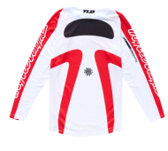 Tricou Motocross TROY LEE DESIGNS GP Pro Frames Jersey - Alb/Roșu