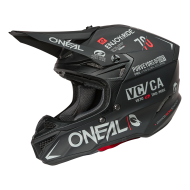 Motocross helmet 5SERIES POLYACRYLITE BRAND BLACK/GRAY