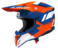 Motocross helmet AIROH WRAAAP VISION ORANGE/BLUE GLOSS