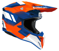 Motocross helmet AIROH WRAAAP VISION ORANGE/BLUE GLOSS