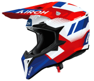 Motocross helmet AIROH WRAAAP VISION RED/BLUE GLOSS