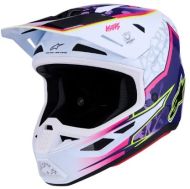 Motocross Helmet ALPINESTARS SM7 BLASTER PUR/PNK/WH