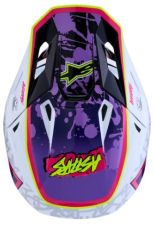 Motocross Helmet ALPINESTARS SM7 BLASTER PUR/PNK/WH