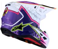 Motocross Helmet ALPINESTARS SM7 BLASTER PUR/PNK/WH