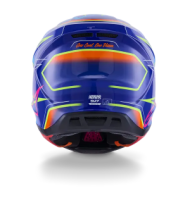 Κράνος μοτοκρός ALPINESTARS SM7 CAST ΜΠΛΕ/ΚΙΤΡΙΝΟ/ΡΟΖ