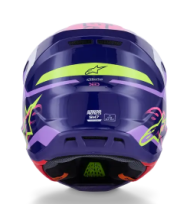 Κράνος μοτοκρός ALPINESTARS SM7 DEED ΜΩΒ/ΡΟΖ