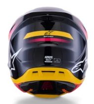 Κράνος μοτοκρός ALPINESTARS SM7 RISE ΜΑΥΡΟ/ΚΙΤΡΙΝΟ/ΡΟΖ