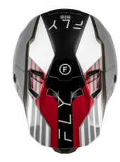 Κράνος Motocross FLY RACING Formula CC Strike - Γκρι/Κόκκινο/Μαύρο/Λευκό