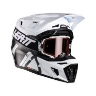 Motocross helmet LEATT Kit Moto 9.5 Carbon/White V26