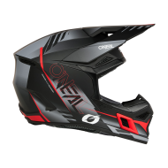 Мотокрос каска O'NEAL 3SERIES HAZE BLACK/GRAY/RED V.26