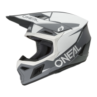 Motocross helmet O'NEAL 3SERIES SOLID WHITE/BLACK