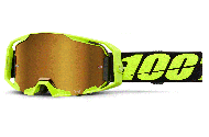 Мотокрос очила 100%  ARmatic NEON YELLOW TRUE GOLD 