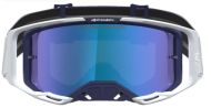 Motocross Goggles ALPINESTARS VISION 8 AMBER NVY/WHT/MIRR-BLUE