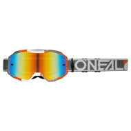 Мотокрос очила O'NEAL B-10 DUPLEX WHITE/GRAY/ORANGE - RADIUM RED V.24