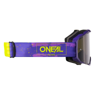 Motocross Goggles O'NEAL B-22 PAINT PURPLE/NEON YELLOW - GRAY