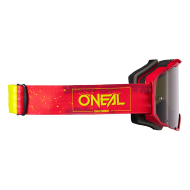 Motocross goggles O'NEAL B-22 PAINT RED/NEON YELLOW - GRAY