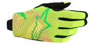 Mănuși motocross ALPINESTARS RADAR PRO VERDE/GALBEN/ROZ FL