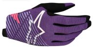Mănuși motocross ALPINESTARS RADAR PRO VIOLET/NEGRU