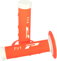 Мотокрос ръкохватки PROGRIP Triple Density 791 WHITE/ORANGE